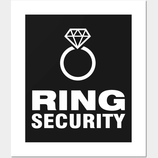 Ring Security White lettering Wall Art by russodesign